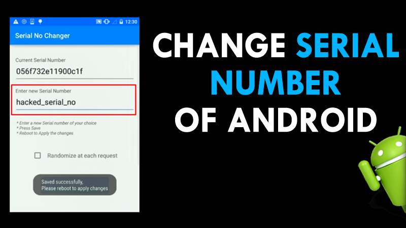 change serial number android device